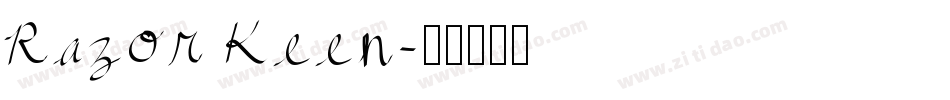 Razor Keen字体转换